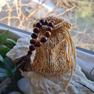 Mala tároló tasak � Sárga melírozott - otthon & életmód - dekoráció - spiritualitás - mala - Meska.hu