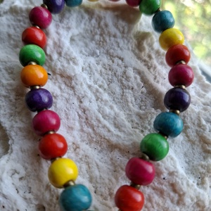 27 szemes mala karkötő � Boho színes (8mm) - otthon & életmód - dekoráció - spiritualitás - mala - Meska.hu