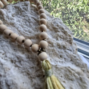 27 szemes mala karkötő � Natúr (8mm) - otthon & életmód - dekoráció - spiritualitás - mala - Meska.hu