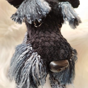 Füge a huncut schnauzer - játék & sport - plüssállat & játékfigura - kutya - Meska.hu