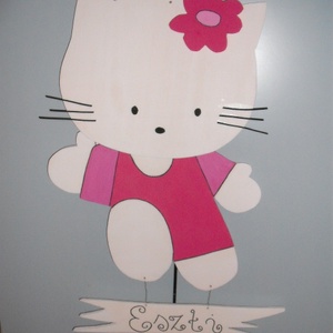 Hello Kitty ajtódísz - Meska.hu