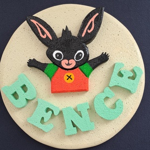 Bing nyuszis névtábla  -  - Meska.hu