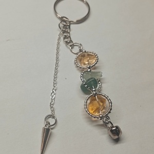 Ásvanyos kulcstartó medállal - táska & tok - kulcstartó & táskadísz - kulcstartó - Meska.hu