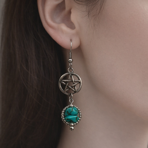 Ásványos lógó fülbevaló  - ékszer - fülbevaló - lógó fülbevaló - Meska.hu