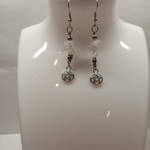 Ásványos lógó fülbevaló  - ékszer - fülbevaló - lógó fülbevaló - Meska.hu