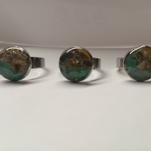 Ásványos gyűrű  - ékszer - gyűrű - üveglencsés gyűrű - Meska.hu