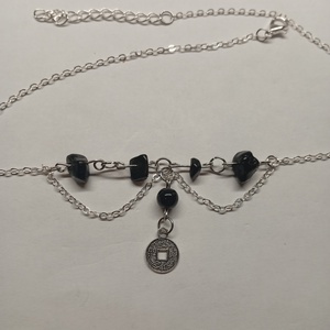 Ásványos choker medállal  - esküvő - ékszer - nyaklánc - Meska.hu