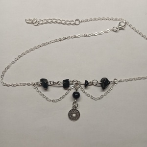 Ásványos choker medállal  - esküvő - ékszer - nyaklánc - Meska.hu