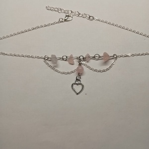 Ásványos choker medállal  - esküvő - ékszer - nyaklánc - Meska.hu