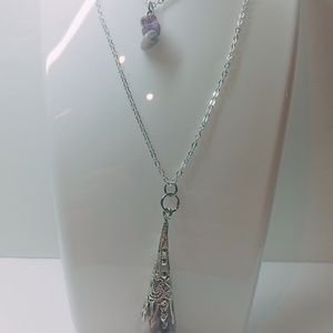 Ásványos 2in1 nyaklánc , Ékszer, Nyaklánc, Hosszú nyaklánc, Ékszerkészítés, Gyöngyfűzés, gyöngyhímzés, MESKA