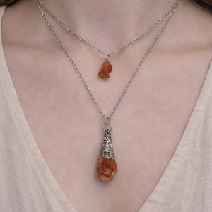 Ásványos 2in1 nyaklánc  - ékszer - nyaklánc - hosszú nyaklánc - Meska.hu