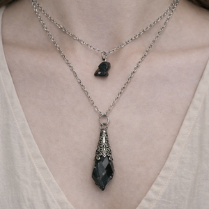 Ásványos 2in1 nyaklánc  - ékszer - nyaklánc - hosszú nyaklánc - Meska.hu