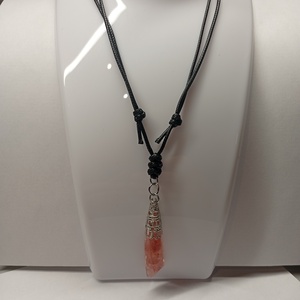 Ásványos állítható szíjas nyaklánc  - esküvő - ékszer - nyaklánc - Meska.hu