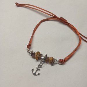 Ásványos karkötő medállal  - ékszer - karkötő - ásványkarkötő - Meska.hu