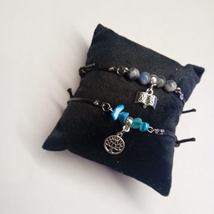 Ásványos karkötő medállal  - ékszer - karkötő - ásványkarkötő - Meska.hu