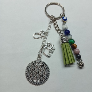 7 chakra kulcstartó  - Meska.hu