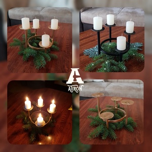 Adventi koszorú vasból - Meska.hu