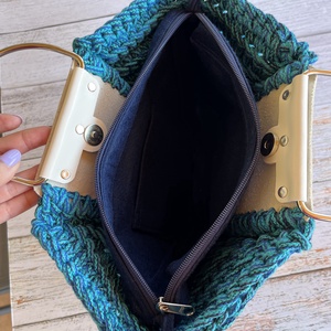 Horgolt kézi táska - táska & tok - kézitáska & válltáska - kézitáska - Meska.hu