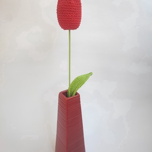 Horgolt tulipán virág , Kellékek & szerszámok, Dekorációs kellékek, Virágfej, Horgolás, MESKA