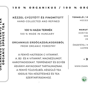 Organikus lucfenyő tea 15 gramm - átmenetileg nem elérhető  - élelmiszer - fűszer - Meska.hu
