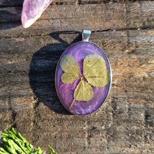 Füstölő készlet négylevelű lóherével készült amulettel - otthon & életmód - dekoráció - spiritualitás - füstölő és füstölőtartó - Meska.hu