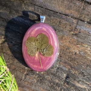 Füstölő készlet négylevelű lóherével készült amulettel  - otthon & életmód - dekoráció - asztal és polc dekoráció - asztaldísz - Meska.hu