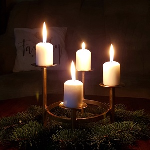 Adventi koszorú vasból - karácsony - adventi díszek - adventi koszorú - Meska.hu
