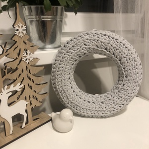 Koszorú körbehorgolva - karácsony - adventi díszek - adventi koszorú - Meska.hu
