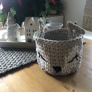 Horgolt kosár , Otthon & Életmód, Dekoráció, Asztal és polc dekoráció, Horgolt & Csipketerítő, Horgolás, MESKA