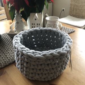 Horgolt kosár , Otthon & Életmód, Dekoráció, Asztal és polc dekoráció, Horgolt & Csipketerítő, Horgolás, MESKA