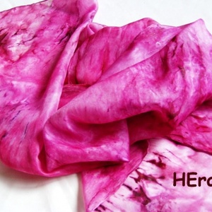 Kasvirág hernyóselyem sál -  - Meska.hu