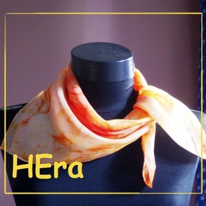 Sárga zselé hernyóselyem kendő -  - Meska.hu