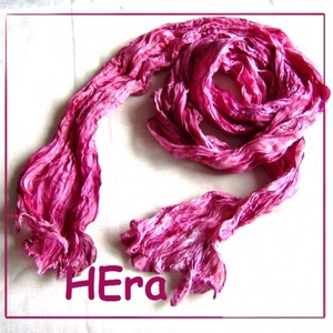 Gyűrt kasvirág hernyóselyem sál -  - Meska.hu