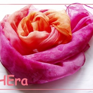 Vidám május hernyóselyem stóla - Meska.hu