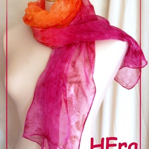 Vidám május hernyóselyem stóla -  - Meska.hu