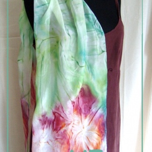 Színes tavasz hernyóselyem sál -  - Meska.hu