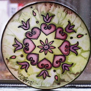  Mandala selyem ablakkép -  - Meska.hu