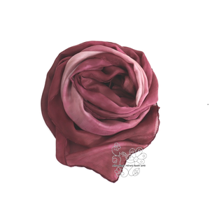 Bordó ombre elegáns hernyóselyem stóla - ruha & divat - sál, sapka, kendő - stóla - Meska.hu