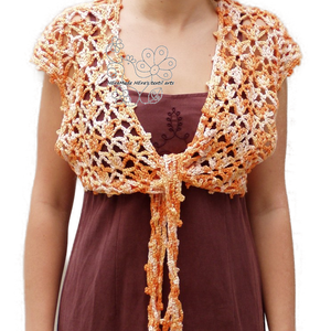 Narancs csipke bolero -  - Meska.hu