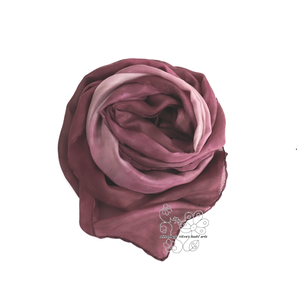 Őszi bordó ombre elegáns hernyóselyem stóla - ruha & divat - sál, sapka, kendő - stóla - Meska.hu