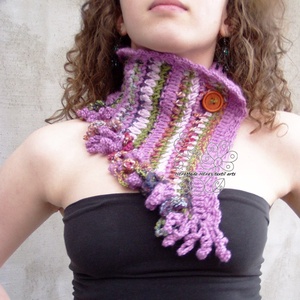 Horgolt boho nyakmelegítő (MINTA) - diy (csináld magad) - szabásminta, útmutató - szabásminta, útmutató - Meska.hu