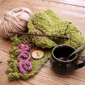 Horgolt boho nyakmelegítő (MINTA) - diy (csináld magad) - szabásminta, útmutató - szabásminta, útmutató - Meska.hu
