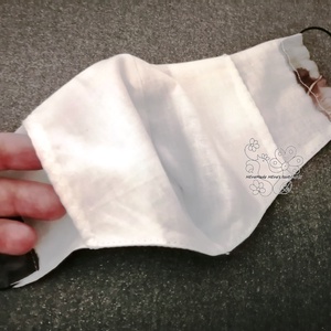 Maszk hernyóselyemből, szájmaszk ünnepi alkalomra, mosható maszk  - női - női - Meska.hu