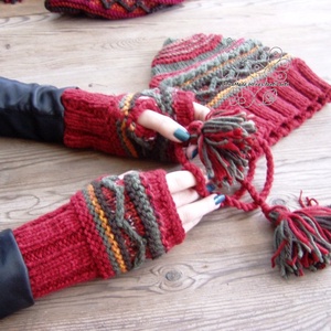 Tündér ujjatlan kesztyű kézmelegítő gyapjúból - ruha & divat - sál, sapka, kendő - kesztyű - Meska.hu