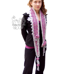 Boho freeform gyapjú sál vállmelegítő, Ruha & Divat, Sál, Sapka, Kendő, Sál, Horgolás, Meska