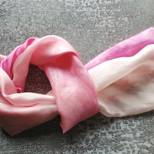 Mimóza pasztell hernyóselyem sál - ruha & divat - sál, sapka, kendő - sál - Meska.hu