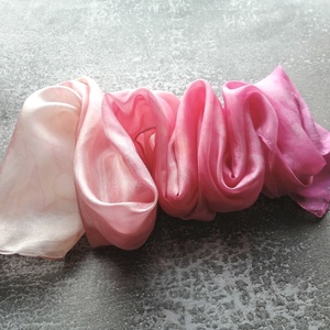 Mimóza pasztell hernyóselyem sál - ruha & divat - sál, sapka, kendő - sál - Meska.hu