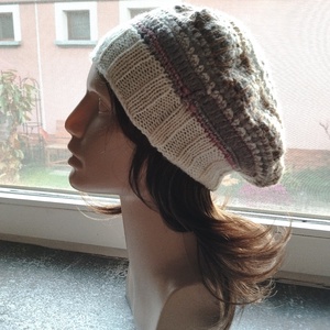 Latte laza női barett sapka horgolt boho slouchy puha gyapjúból, Ruha & Divat, Sál, Sapka, Kendő, Sapka, Horgolás, Kötés, MESKA