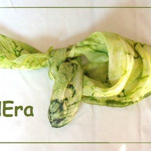 Pisztácia hernyóselyem kendő -  - Meska.hu