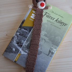 Horgolt rénszarvasos könyvjelző - otthon & életmód - papír, írószer - Meska.hu